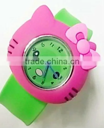 novelty colorful silicone slap watch