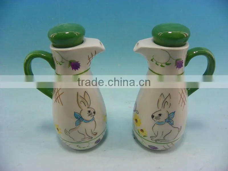 new ceramic vinegar/ oil /sauce /bottle set