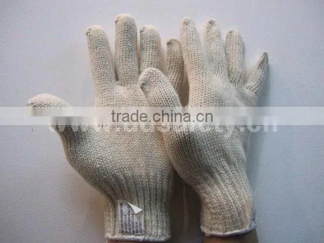 DDSAFETY 2017 Guante Japones 7 gauge 4 Threads Natural Cotton Polyester String Knit Safety Gloves