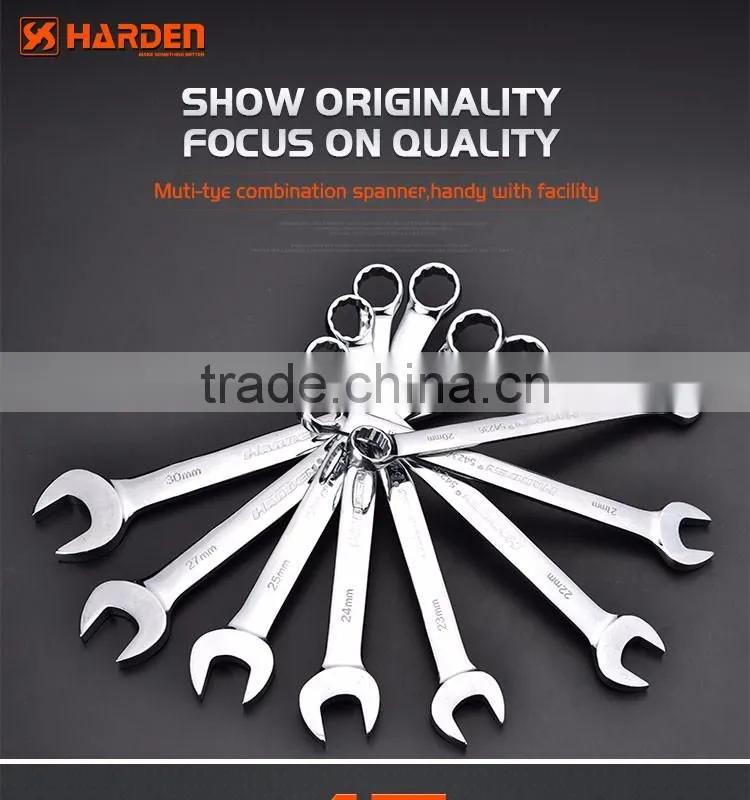 540221Cr-v combination spanner different types of spanner /heads mirror polishing spanners