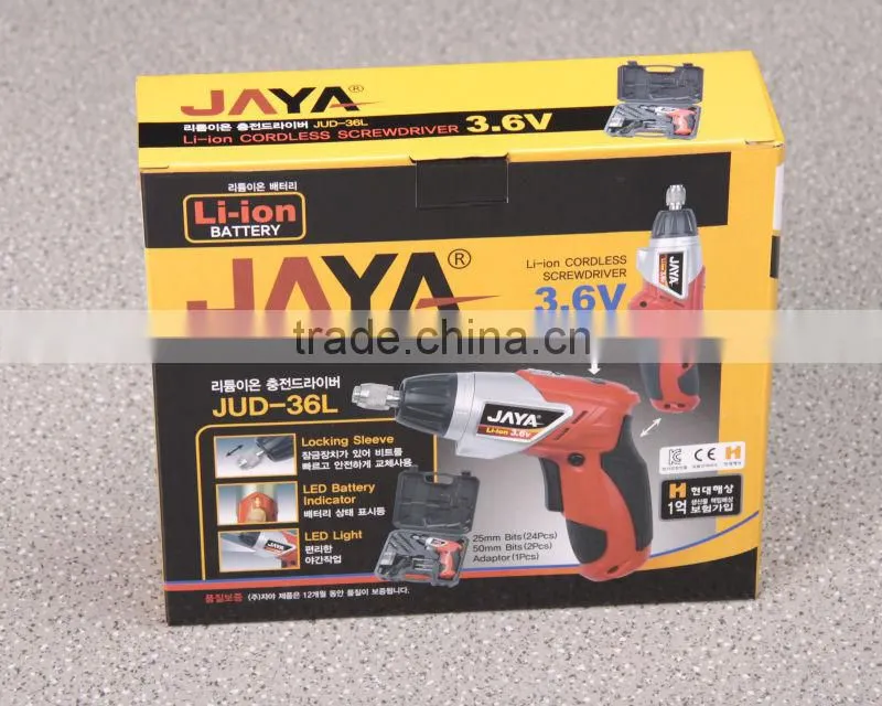 2014 new li-ion Cordless Screwdriver of power tools tool box manufacturer China wholesale alibaba supplier