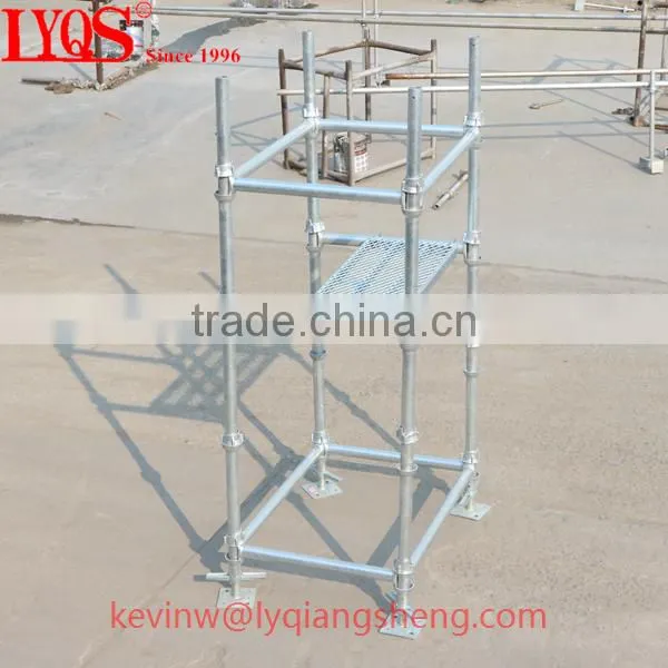 Cplock scaffolding system and drop forged cup lock standard