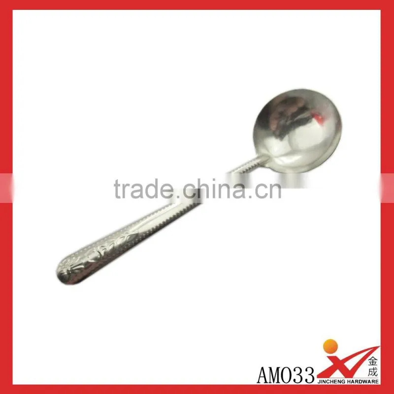 Laced 410 stainless steel kitchenware circle oil spoon