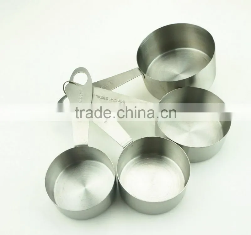 42136 4pcs Stainless Steel Nesting Measuring Cups and Spoons Set