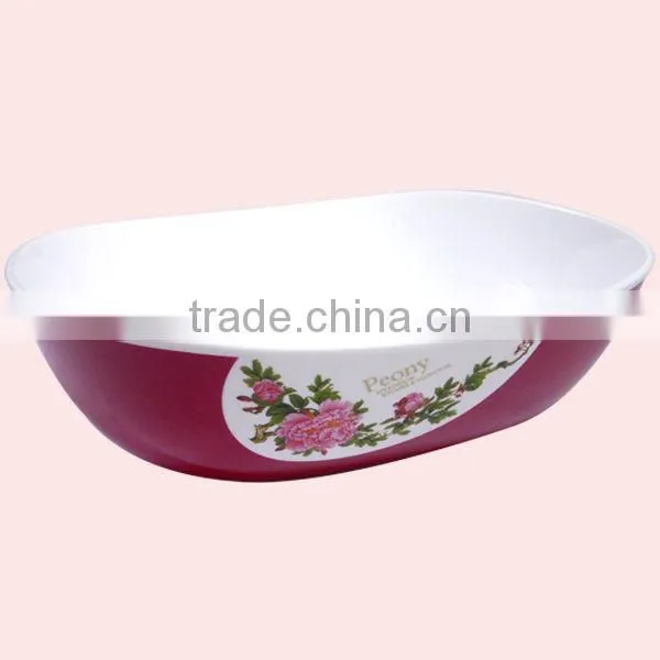 Four-piece Peony Bi-Color Candy Tray Salad Bowl