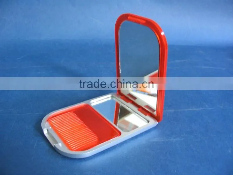 Promotional Compact Mirror With Comb Set