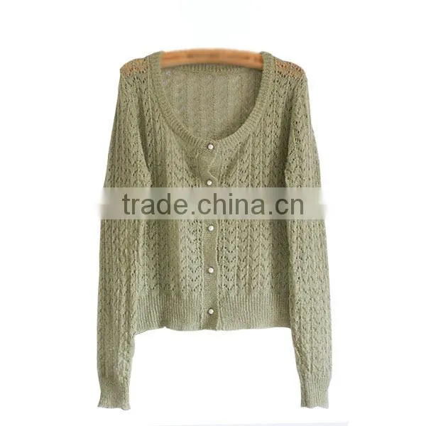Factory Direct Sale Winter Women Hand Knitted Sweater