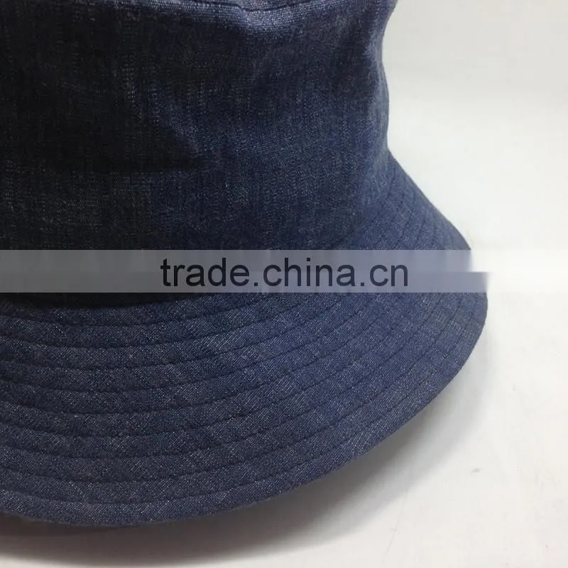 Custom Printed Double Sided Fisherman Hat And Denim Reversable Bucket Hat
