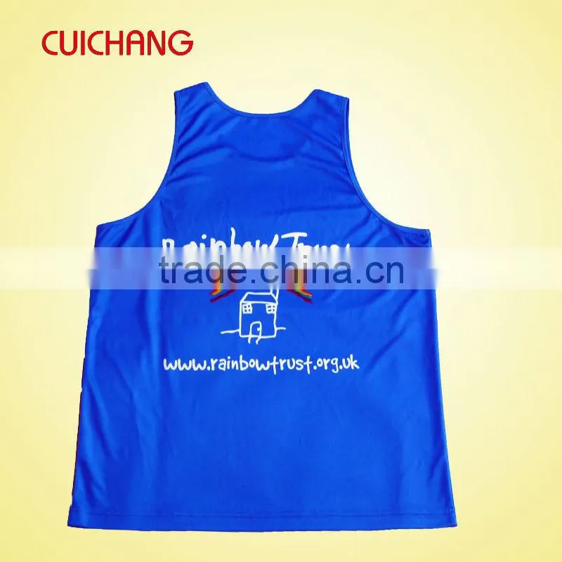 Sublimated Running Singlet with 100% polyester
