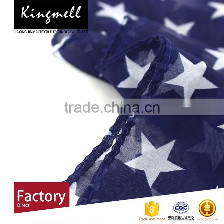 Custom-made digital print american flag scarf fashion scarf