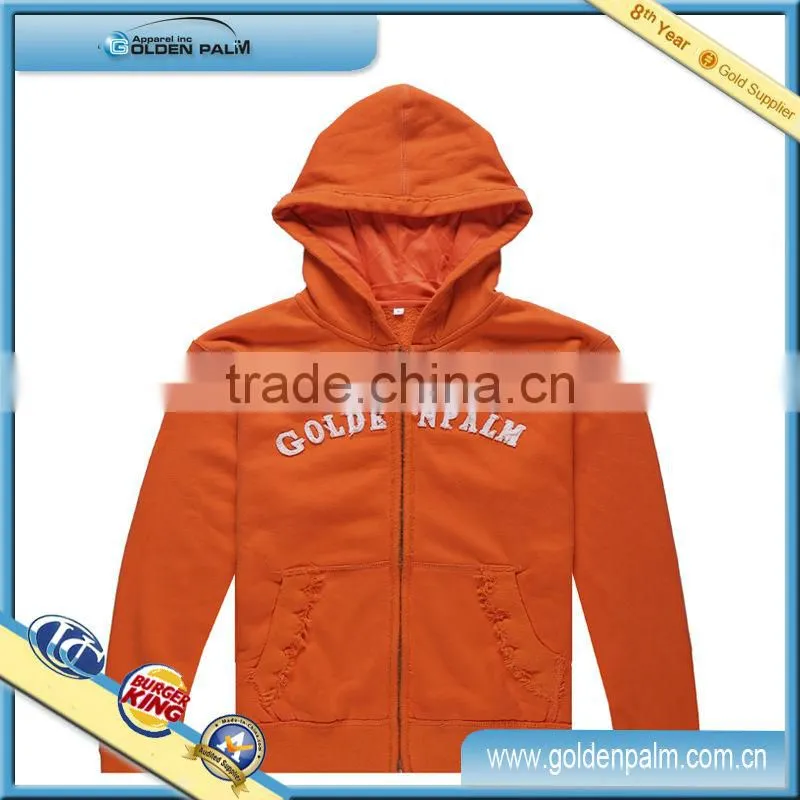 Wholesale fashion printed cotton hoody sweat shirt