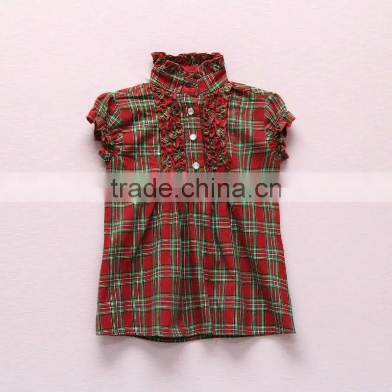 Fashion cherry baby girl blouse design