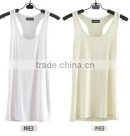 ladies blank tank tops modal fabric/good quality ladies tank top wholesale