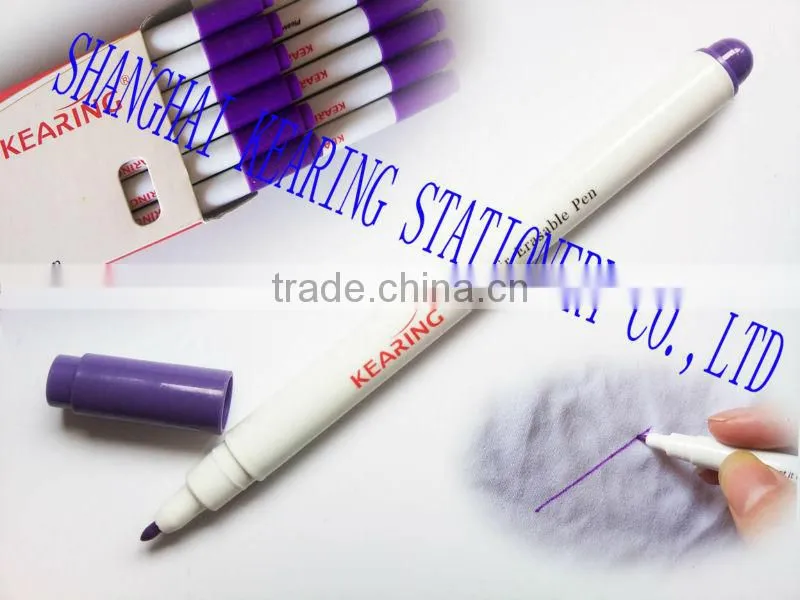 Kearing High Quality 15.8 cm Length Air Erasable Fabric Marking Pen1.0mm and 0.5mm Dual Tips #AV1005