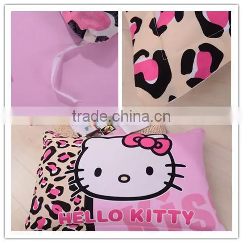 High quality sexy leopard printed hello kitty bedding set for kids