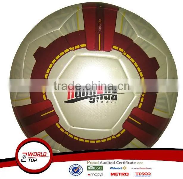 High quality hand stitched pvc soccer ball