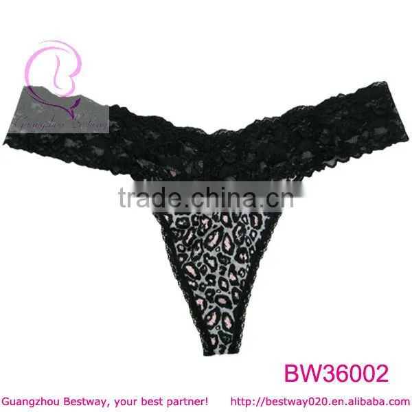 Open hot sexy girl photo of leopard thong g string for girl