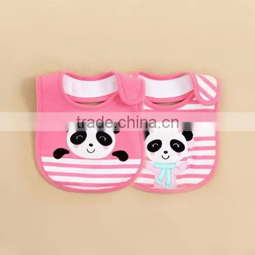 HOT SALE !Top Quality Branded MOM AND BAB Waterproof Pink Colour Bibs 100%cotton Embroidery