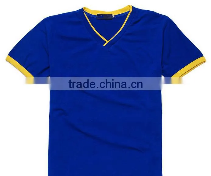 wholesale short sleeve custom polo V-neck t-shrts for summer
