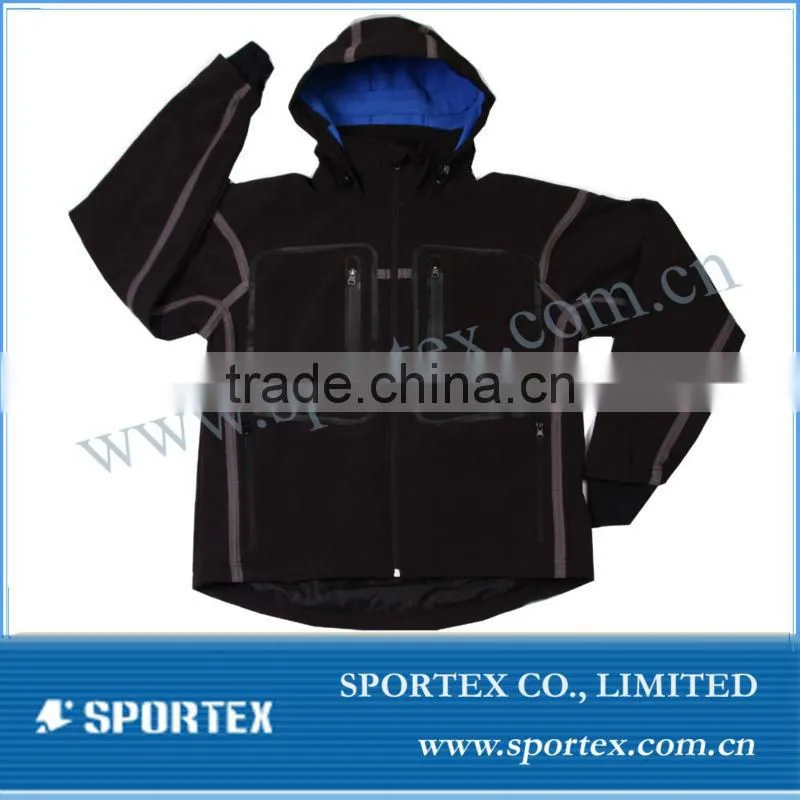 SPT-GS1307 softshell jacket women, waterproof softshell jacket women, softshell jacket for women with hood