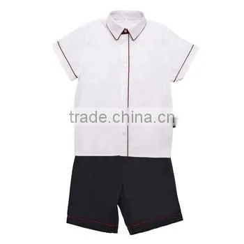 Juqian international high school uniform malaysia school band uniform white polo and shorts