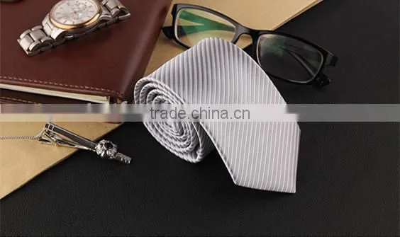 New design business high quality men stripe tie