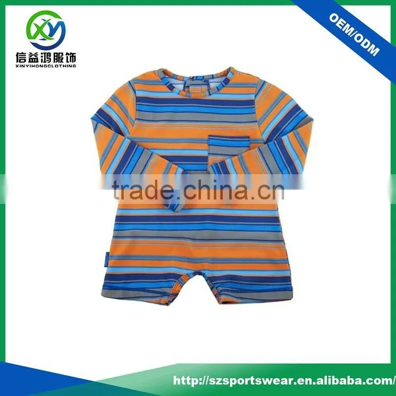 Hot selling color combination soft breathable baby clothes,organic jumpsuit
