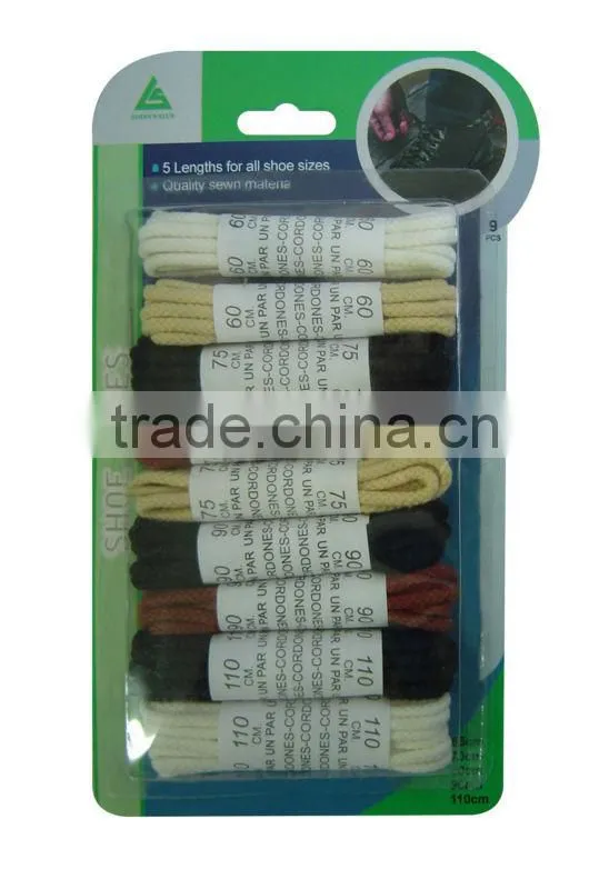 9pcs colorful nylon round shoe laces