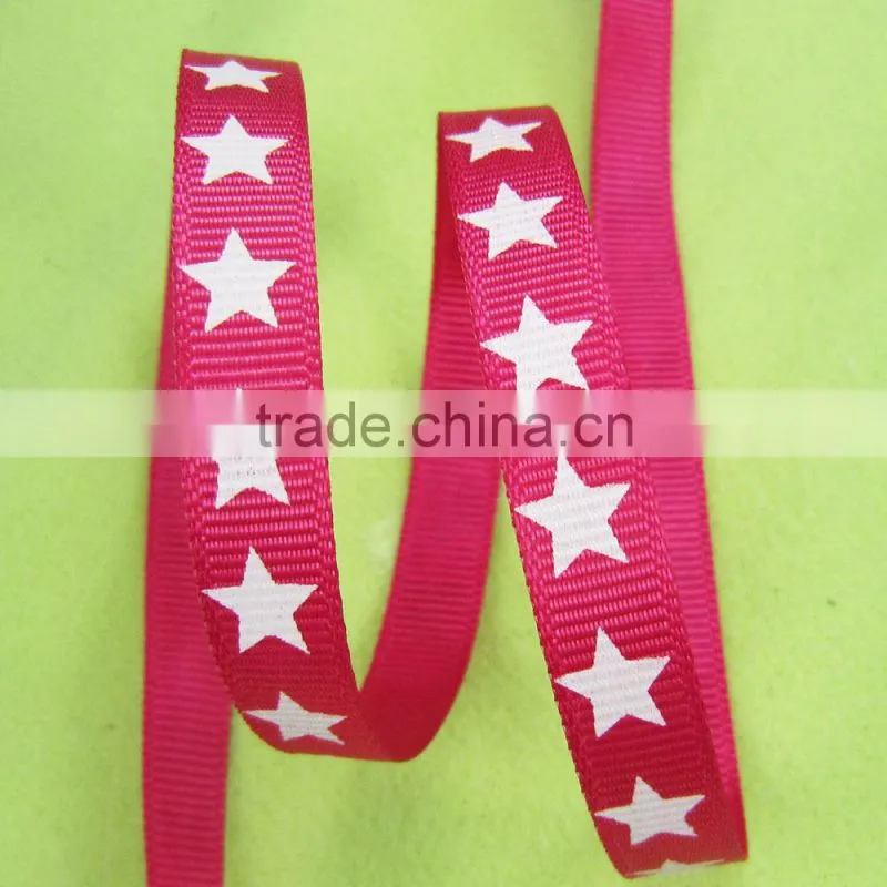 printed grosgrain decorative ribbon