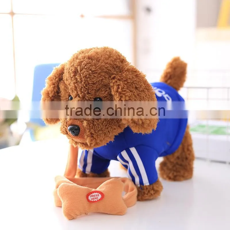 Electronic Cute Plush Dog Working Teddy Dog Toys Wholesale