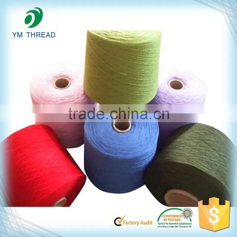 Cone Dyed Fabric Socks Yarn 100% Polyester Spun Yarn 30/1