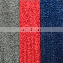 Striped carpet rubber/pvc backing exhibition carpet