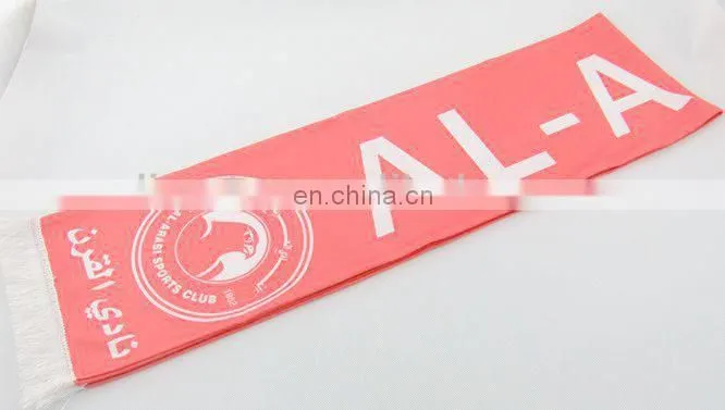 Sublimate printing knitted eyelet fabric fans scarf