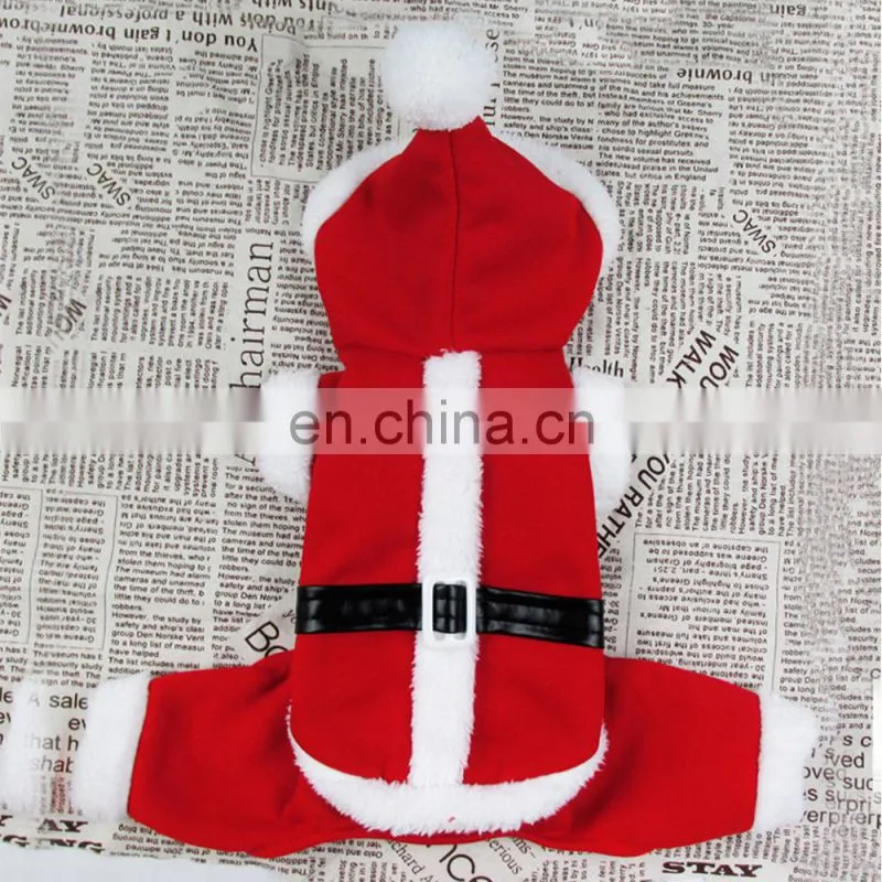 New Year Pet Santa Claus Cloth Dog Christmas Costume
