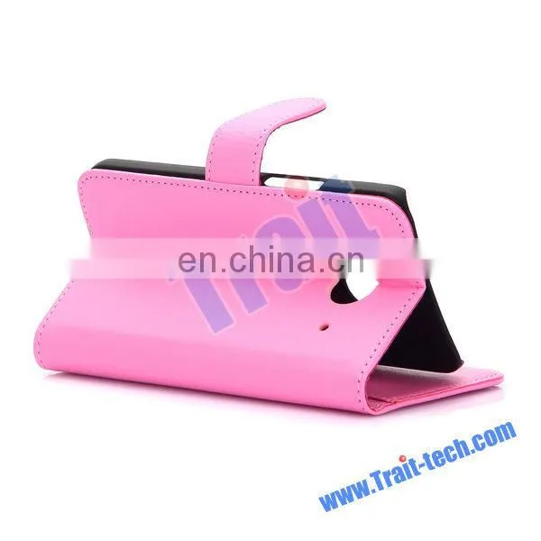 Low MOQ Mobile Phone Case Magnetic Flip Stand Case for HTC One Me