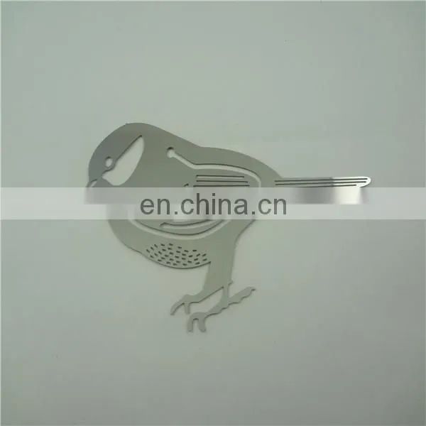 custom silver bird metal bookmark