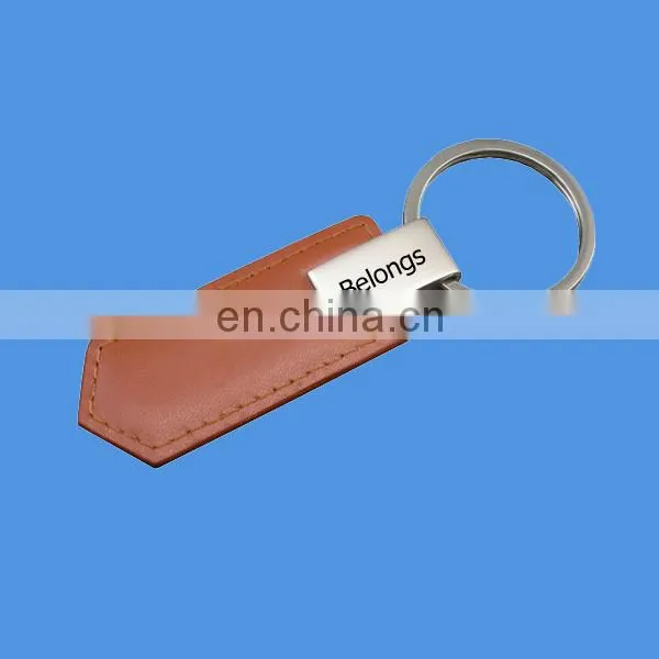 custom car brand logo leather keyring