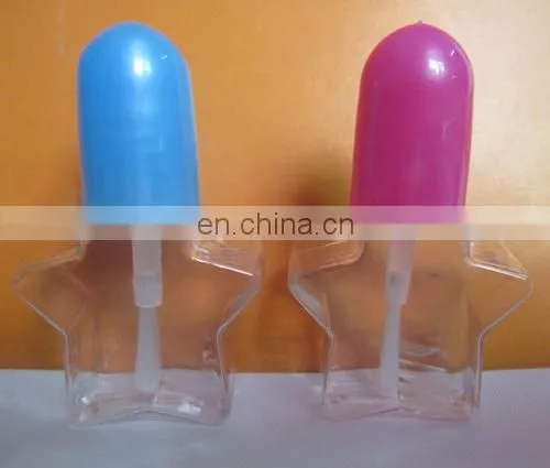 5ml plastic five star empty nail polish bottles for children use
