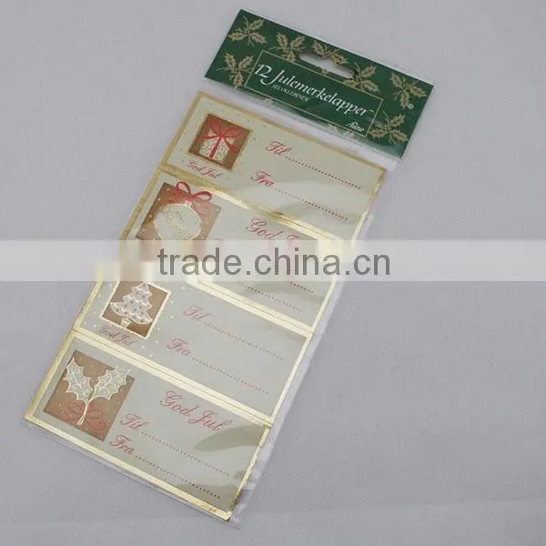 removable sticker paper gift tags