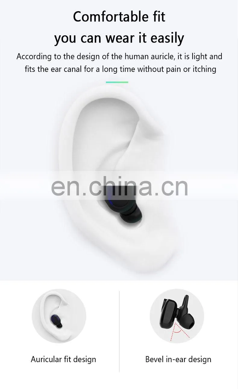 earphone headphone Version 5.0 High Quality 2021 Amazon Top Seller Wholesale Cellphone Headset Earbuds Wireless stereo earphone