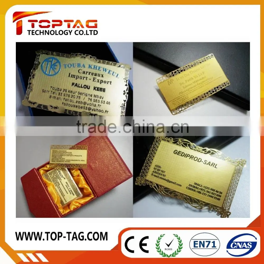 QR code stainless steel business cards/Metal cards (China Manufacturer)