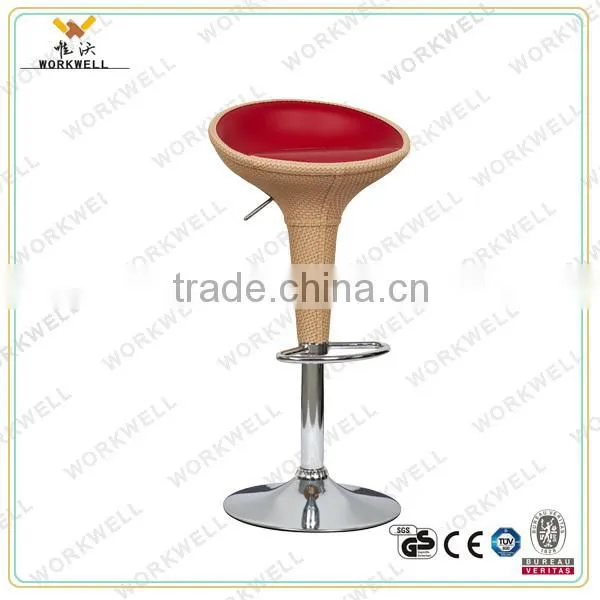 WorkWell hot sell modern new design stainless steel swivel BarStool Kw-B2001b