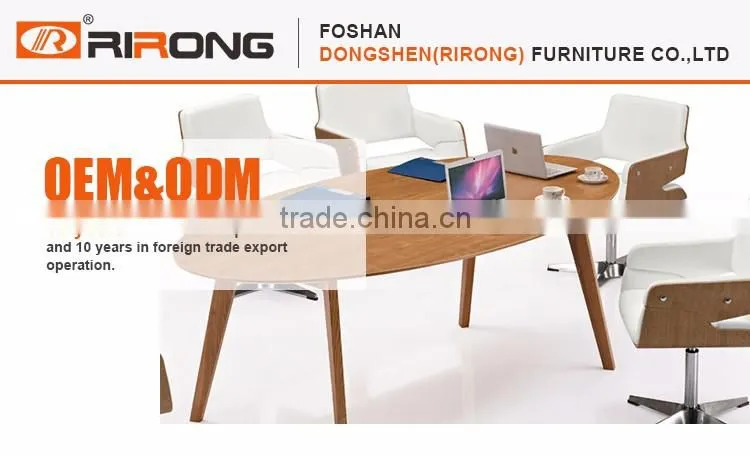 High quality AA fireproof wood modern long oval conference table for 10 person