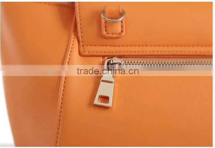 2016 Guangzhou New Fashion Genuine Nappa Leather PU leather Belt Bags Shoulder Bag Handbag for woman