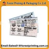 Newest Printed airline ticket printing Cosmetics Colorful