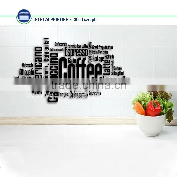 Coffee Shop Wall Words Sticker Removable Vinyl Wall Decal Quote wall sticker