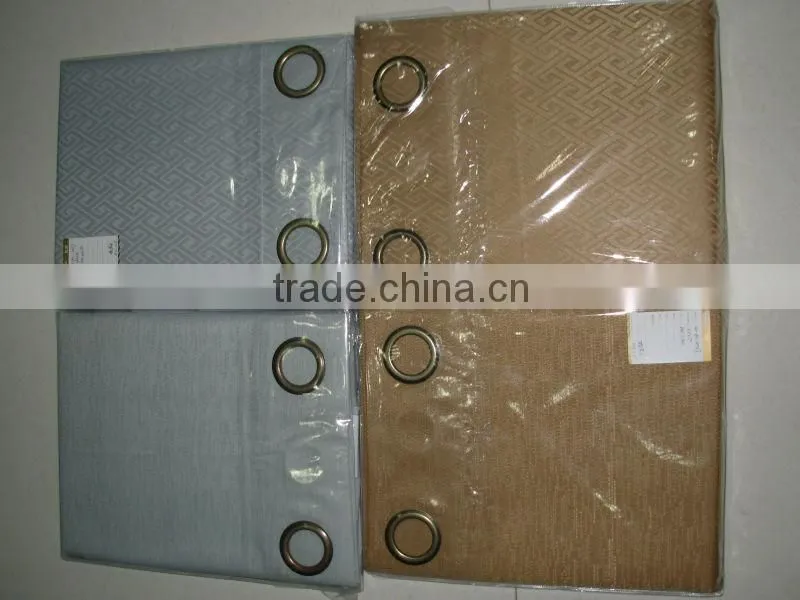 Hot Selling Fashion Style 1pc Jacquard Foam Backing Blackout Window Curtain