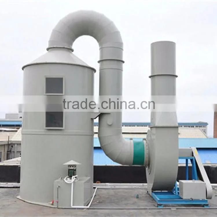 Green System Smoke Scrubber Waste Tire Pyrolysis Carbon Black Scrubber Tower Refining Machine