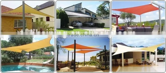 Shade sail with Frame Type Pad Eye