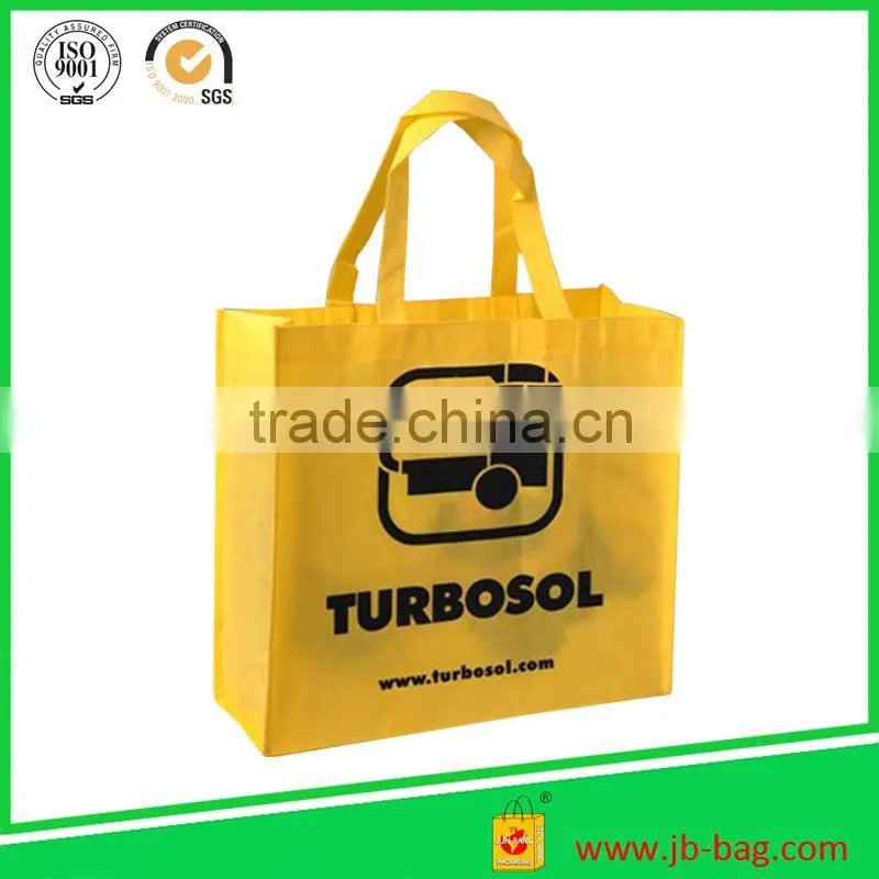 2015 fasionable widely used manufacture soft loop handle non woven bag